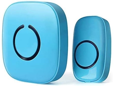 Campainha Sem Fios Led Flash, 1 Botão 1 Recetor, Azul Beeworks