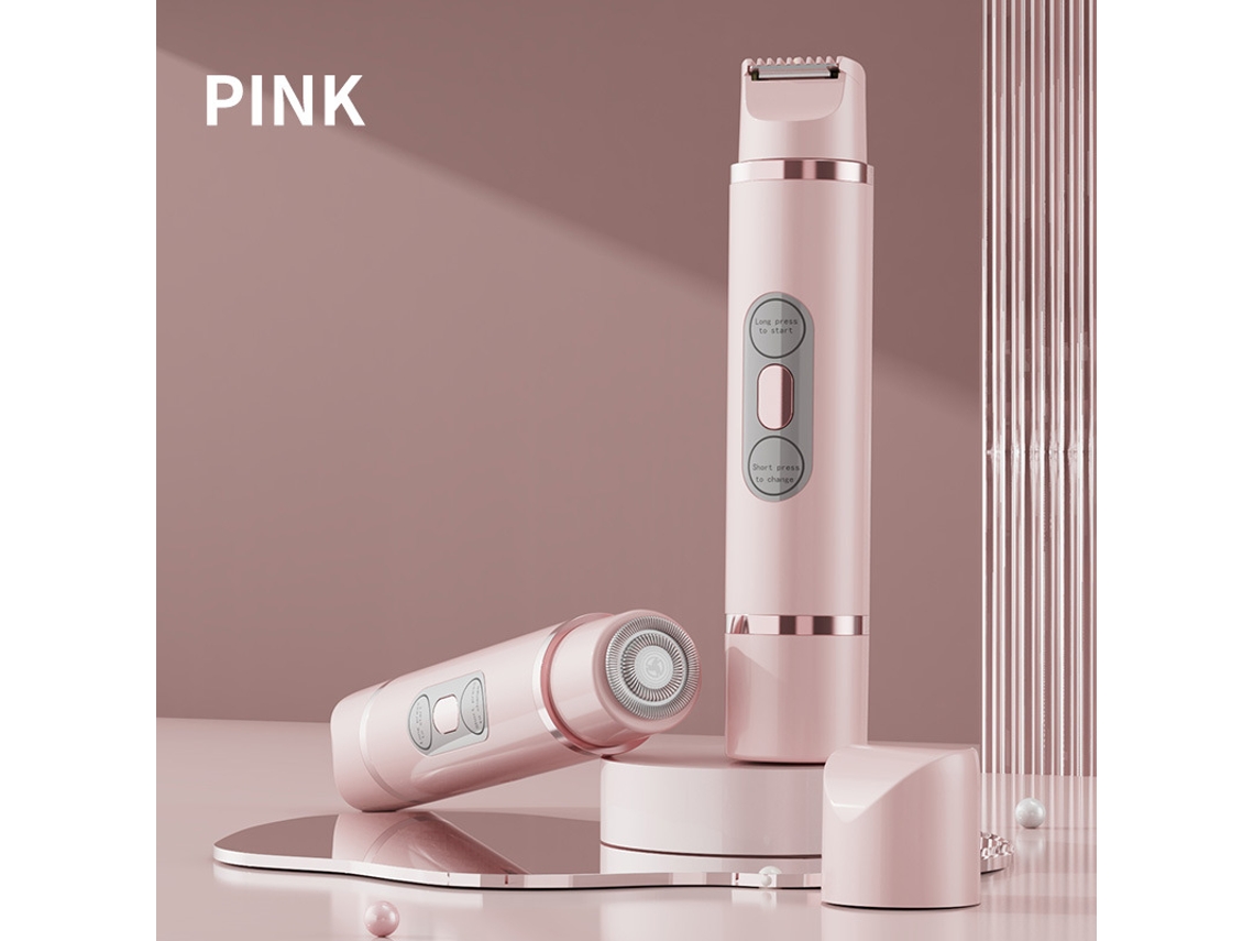 Depilador Elétrico Para Homem E Mulher (2ª Geração Rosa 18.6*8.2*3.6cm)