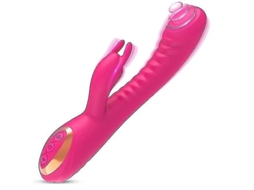 Vibradores Femininos, Vibrador Flapping Rabbit, Brinquedos Sexuais, Rosa