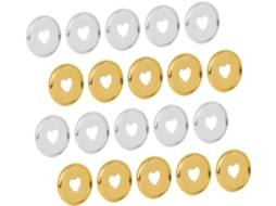 Conjunto De 80 Peças Furadores Argolas Multicoloridas Encadernação Cadernos Folhas Soltas, Mini Descritivos Em Abs