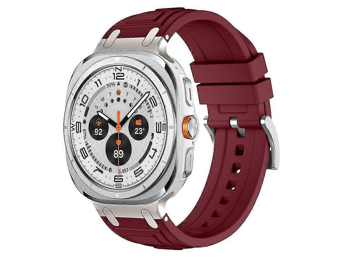 Pulseira De Silicone Com Tripla Camada De Proteção Para Samsung Galaxy Watch Ultra / Ultra 2025