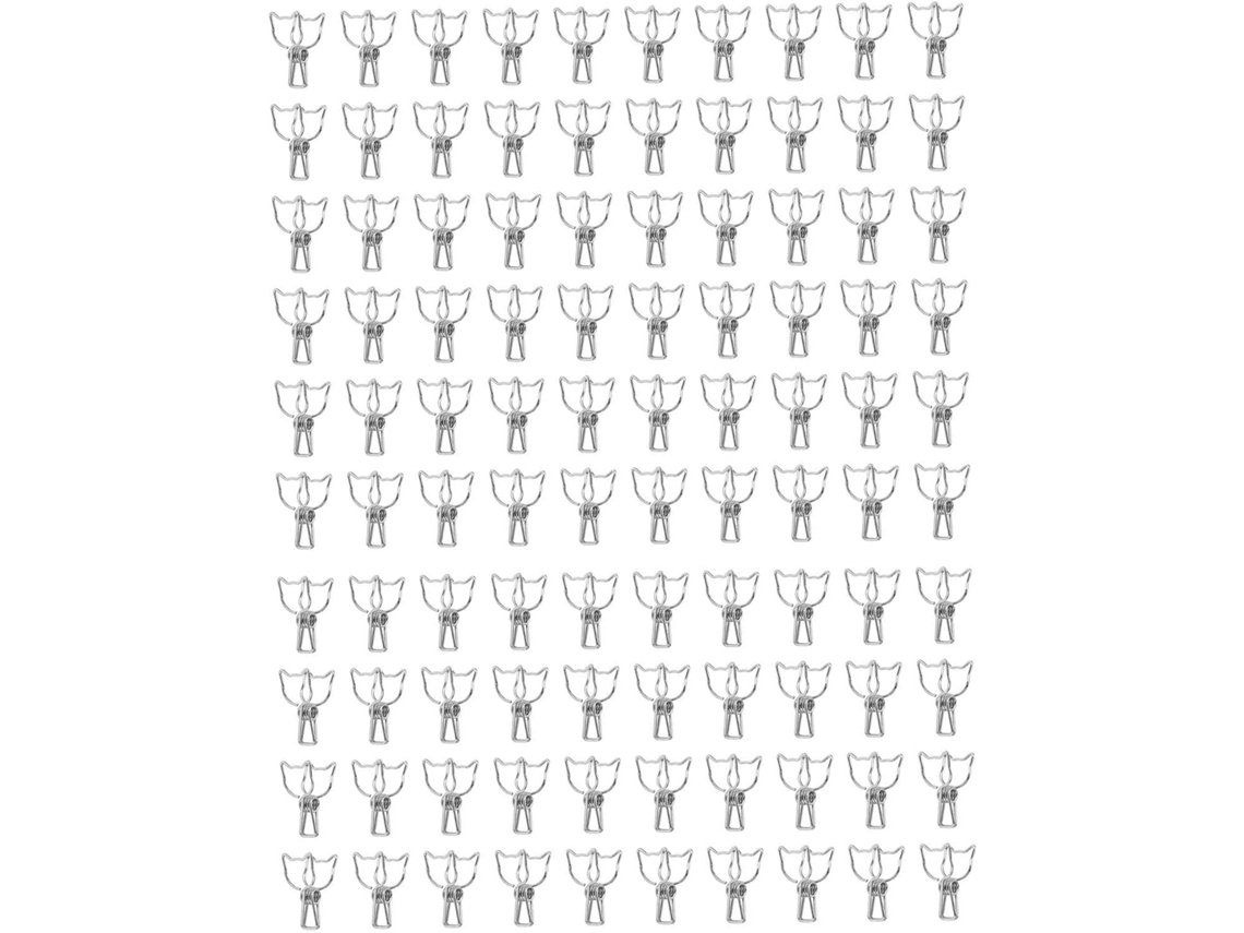 100-Clipes de Papel em Formato Gato, Clipes Metálicos Fofos Com Design Animado e Forte Fixação de Força, Design Com Cauda