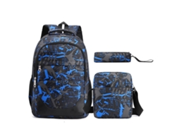 Mochila Escolar Estilosa: Ergonômica, Resistente À Água, 20, 35 Litros, Azul BRILVIBERA