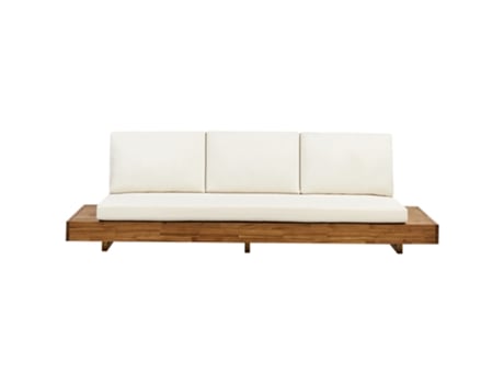 Sofá de jardim BELIANI Marettimo de Madeira de acácia com certificado FSC® Castanho claro 230x68x70