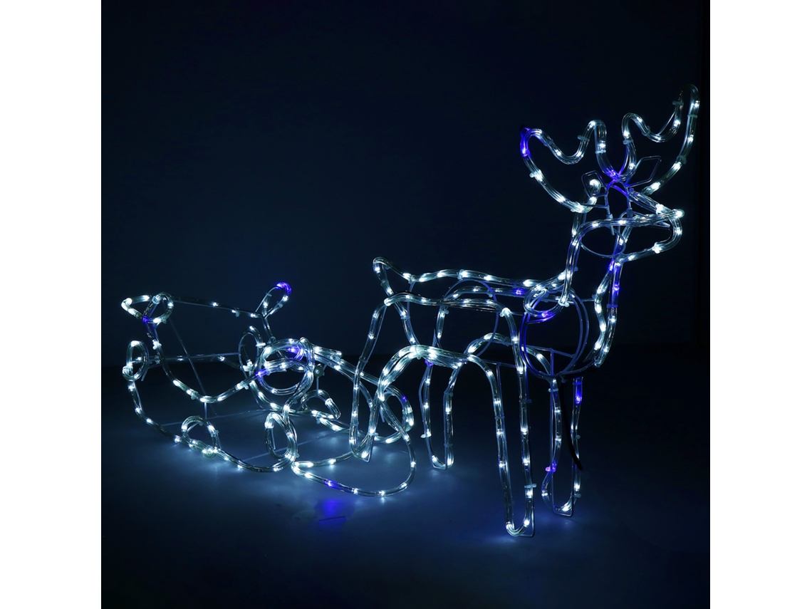 Rena Led com Trenó 288 Leds 210 Cm SPRINGOS