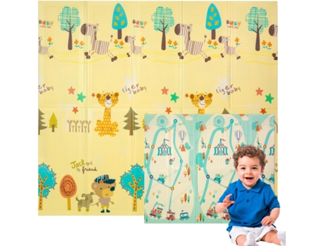 Tapete Edibaby para bebé com desenhos infantis, 1 cm de espessura Fun Edition