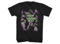Unisex Adult T-shirt Rockinstone Night Of The Living Dead Notld Bright Two Tone Black Sizexl
