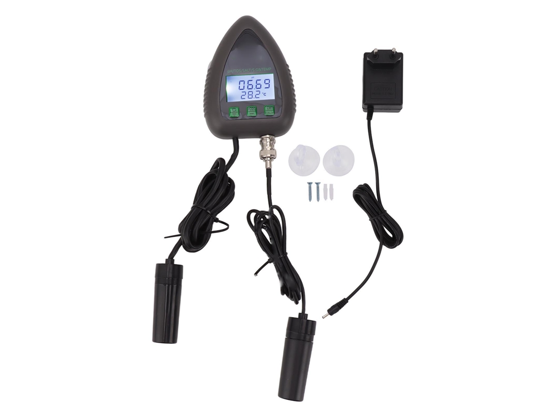 Medidor De Qualidade Da Água 9951w 5 Em 1 Multi Wifi Ph Contínuo Tds Salt Sg Temp Testador De Qualidade Da Água Online Para Tuya App Plugue Ue 230v