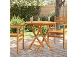 Vidaxl Mesa De Jardim Dobrável 85x85x76 Cm Madeira Teca Maciça