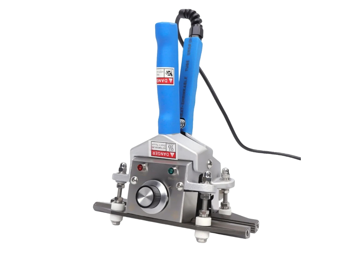 Grampo Manual, Seladora Térmica De Dupla Face, Controle De Temperatura, Azul, Para Selagem E Conservação De Alimentos