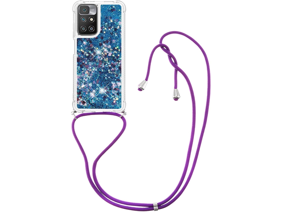 Correia Colar Líquido Espumante Note para Xiaomi Redmi 10/Note 11 4G/10 Prime HONGWE.