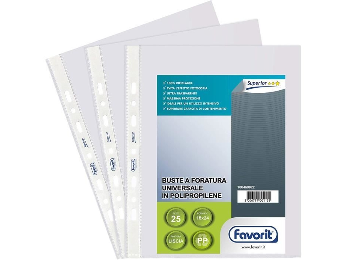 FAVORIT 100460022 Protetor de Documentos Transparente