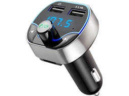 Transmissor Fm Bluetooth Yizhood T24 Multimas Portas Preto