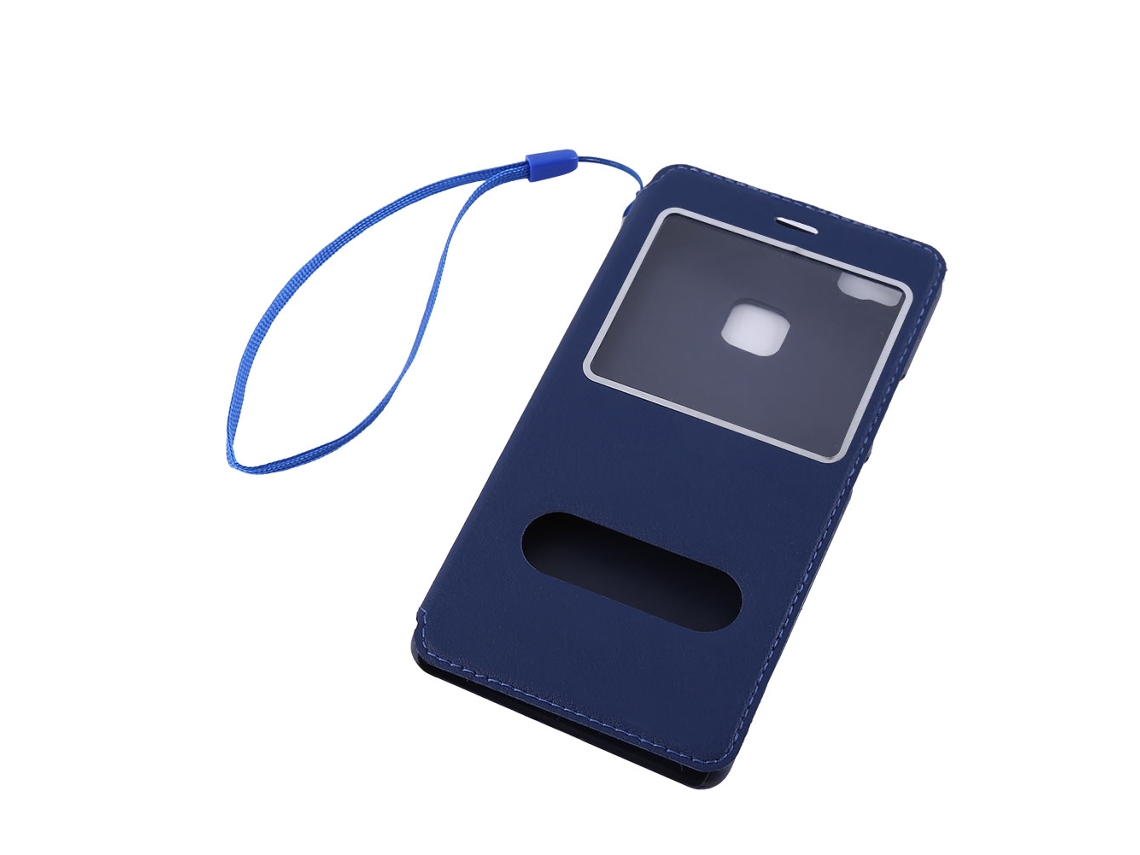 Capa de Telefone Huawei P9 Lite/g9 Lite, flip com duas janelas EOOCOO