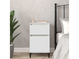 Vidaxl Mesa De Cabeceira 40x35x70 Cm Branco