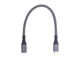 Cabo De Extensão Usb C Macho Para Fêmea 20gbps 240w 4k 60hz Extensor Usb C 3.2 Gen 2 0.25m