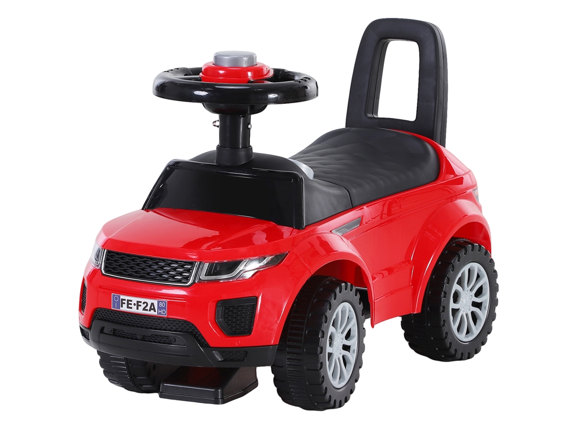 Carrinho Elétrico Quadriciclo para Crianças de 1 a 3 Anos, Andador Infantil Sem Pedal, Estilo Corrida com Alto falante.