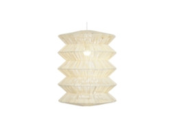 Luminária de Teto em Rattan e Ferro Natural, 40x40x54cm ALEXANDRA HOUSE LIVING