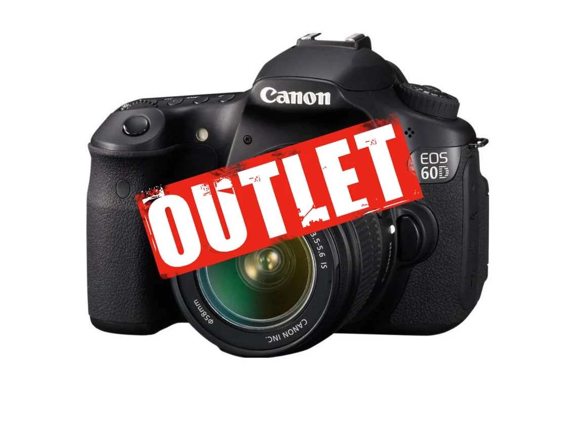Máquina fotográfica Reflex CANON EOS 60D+18-55MM IS OUTLET | Worten.pt