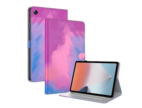 Capa De Couro Flip Com Padrão Aquarela Para Tablet Oppo Pad Air Webake