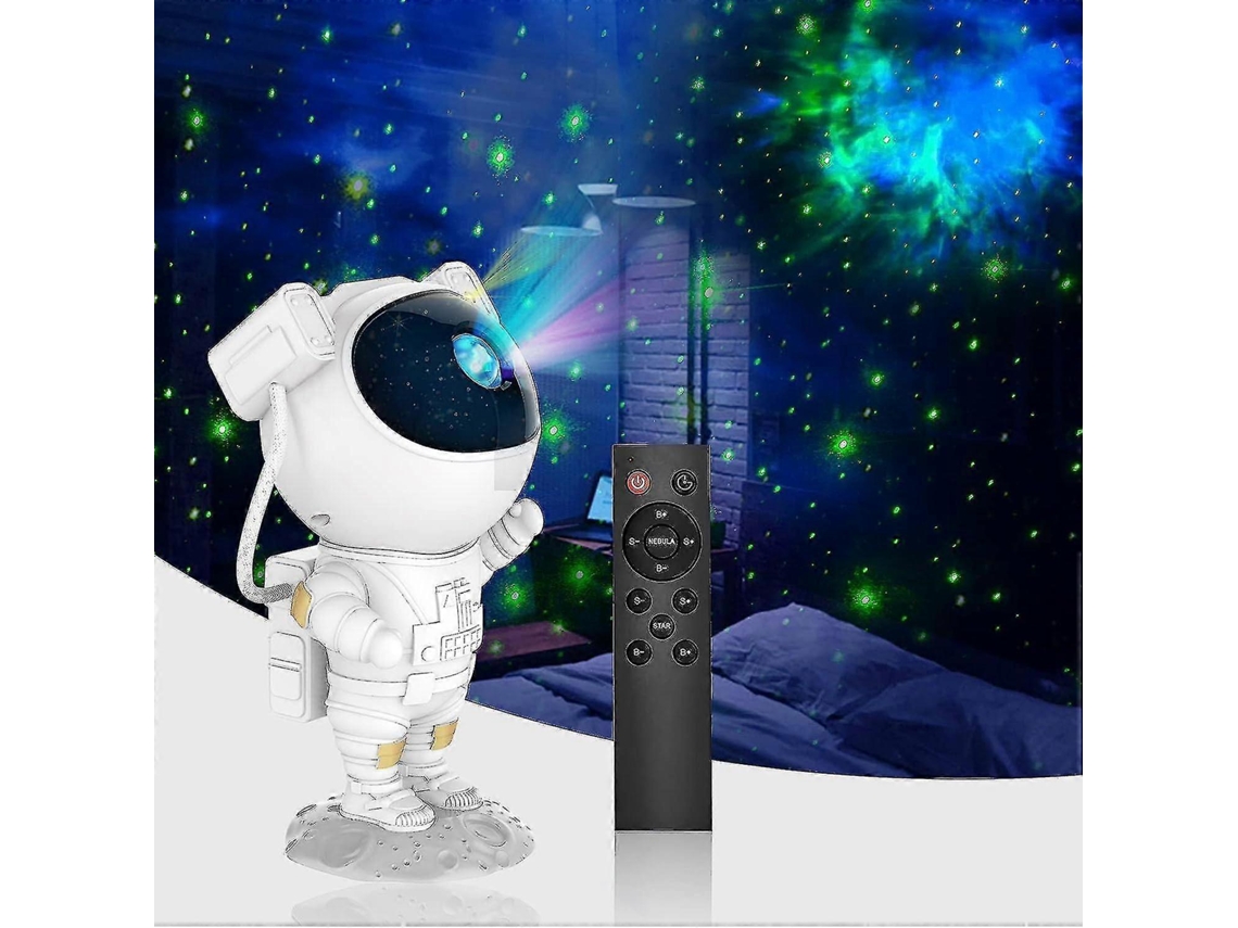 Projetor De Galáxia Astronauta Céu Estrelado Luz Noturna, Estrelas Com Nebulosa, Temporizador E Controle Remoto, Estrela Aquaforge