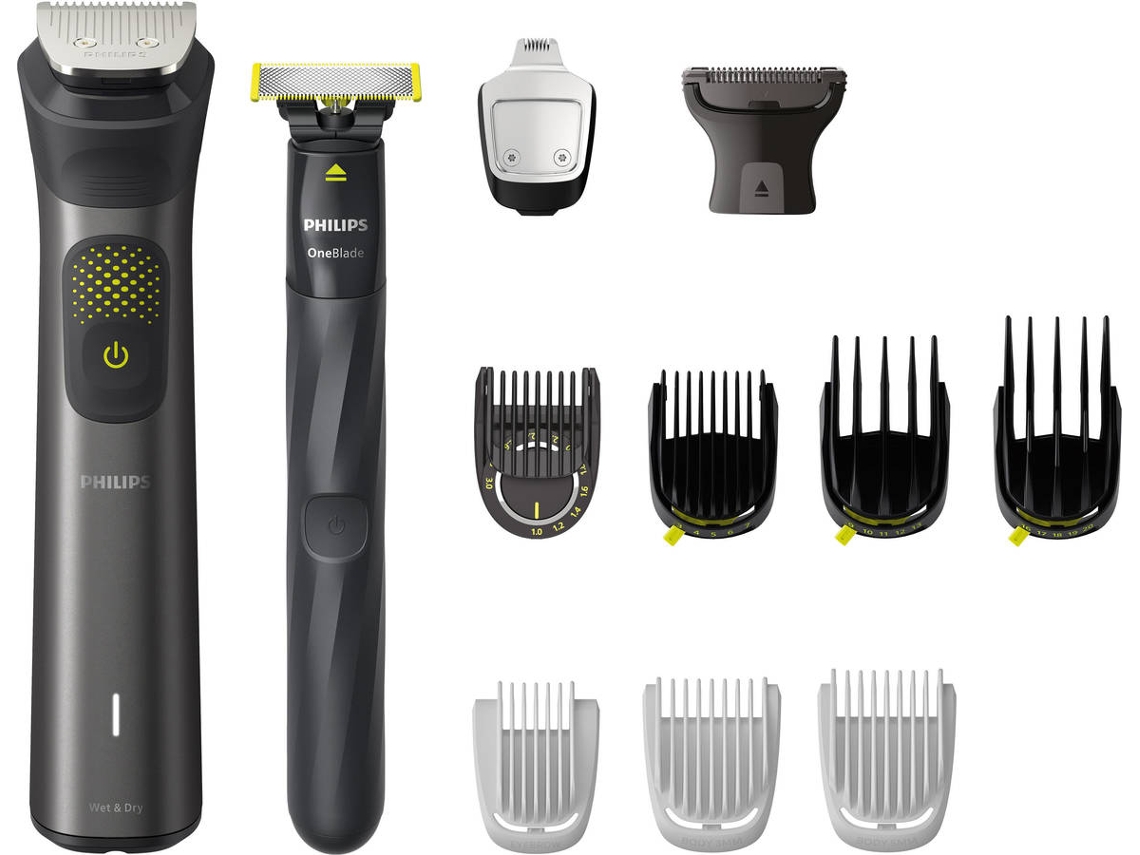 Aparador Multifunções PHILIPS MG9540/15 (Autonomia: 120 min aparador/ 30 min OneBlade - Bateria)