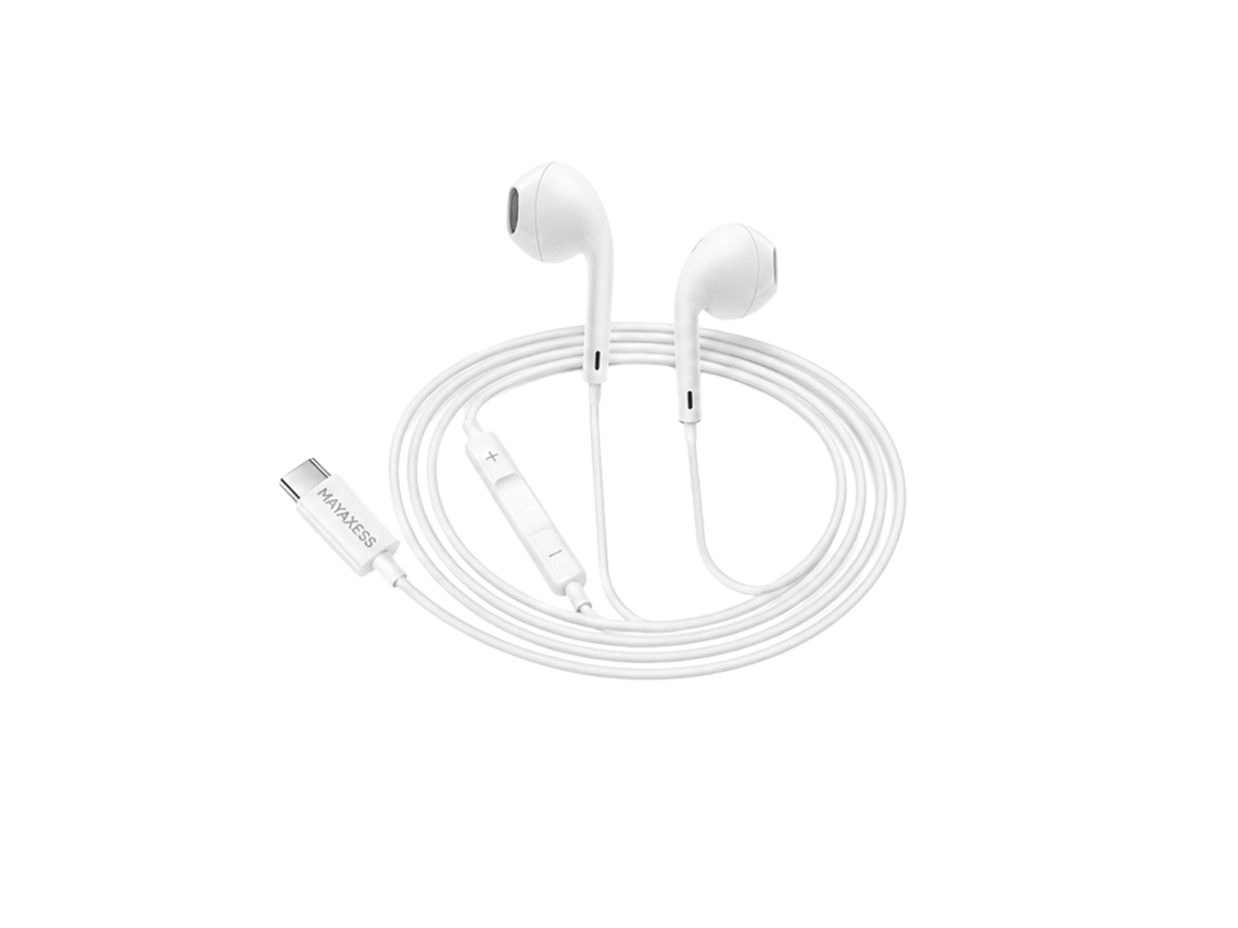 Fones de Ouvido MAYAXESS com fio USB-C para Galaxy S22