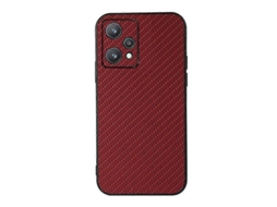 Capa De Celular De Pu Com Textura De Fibra De Carbono E Furo Preciso Para Oppo Realme 9 Pro
