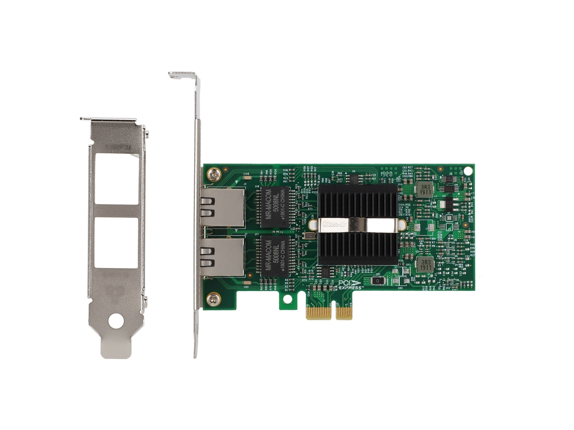 Placa De Rede De Porta Dupla Ethernet Gigabit Pci-e Para Desktop Intel 82575eb