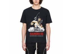Rockinstone Rambo Movie God Would Have Mercy Navy Adult T-shirt Size:l