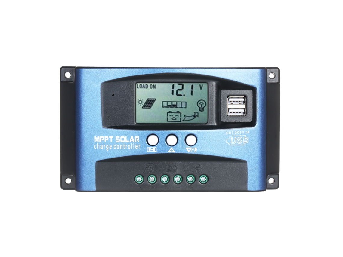 Controlador Solar Mppt Com Tela Lcd Usb Dual 12v/24v Auto-identificação