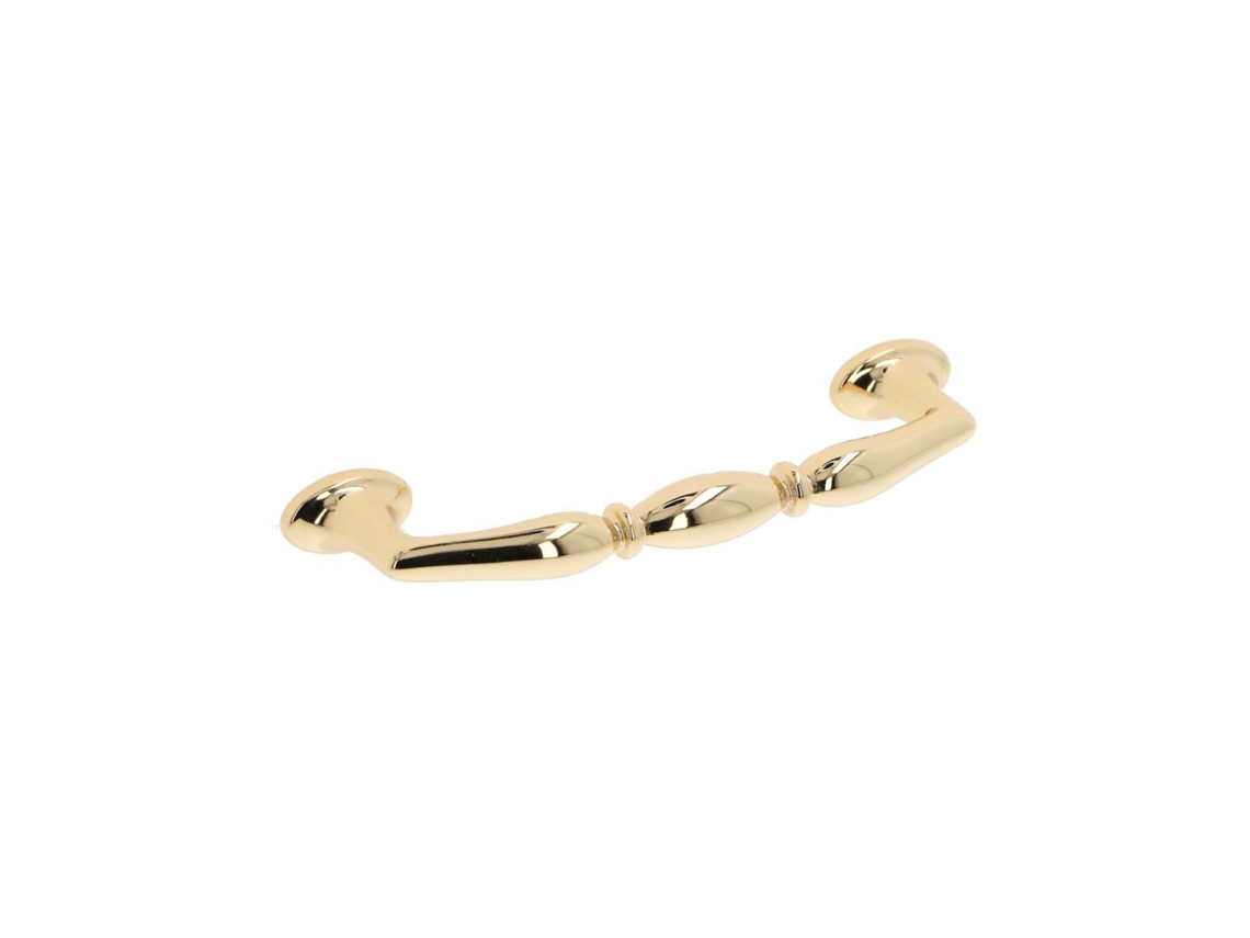 Conjunto de 25 Puxadores para Móveis em Zamac com 96mm de centro, ouro banhado HARDWAREXCHANGE