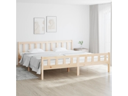 Vidaxl Estrutura De Cama Sem Colchão 160x200 Cm Madeira Maciça