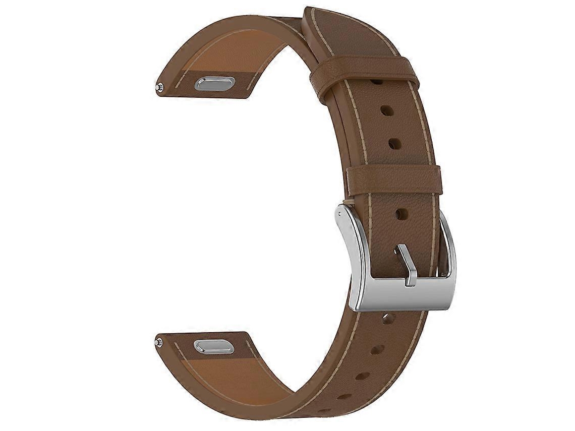 Pulseira De Couro Com Fecho De Pressão Para Samsung Galaxy Watch 4/5/6/7 Olysi Shop (marrom)