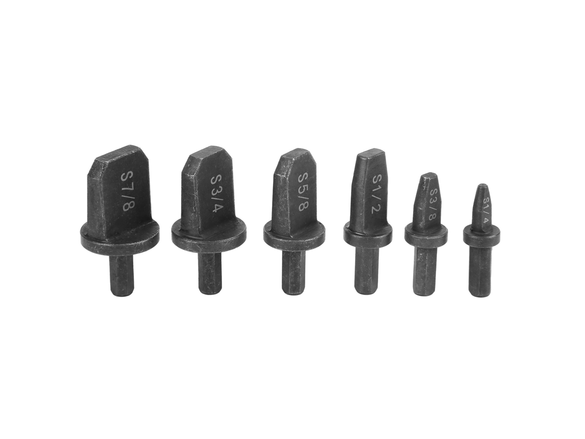 Conjunto de 6 brocas manuais expansoras para tubos de ar condicionado, ferramenta de expansão e alargamento de aço 45