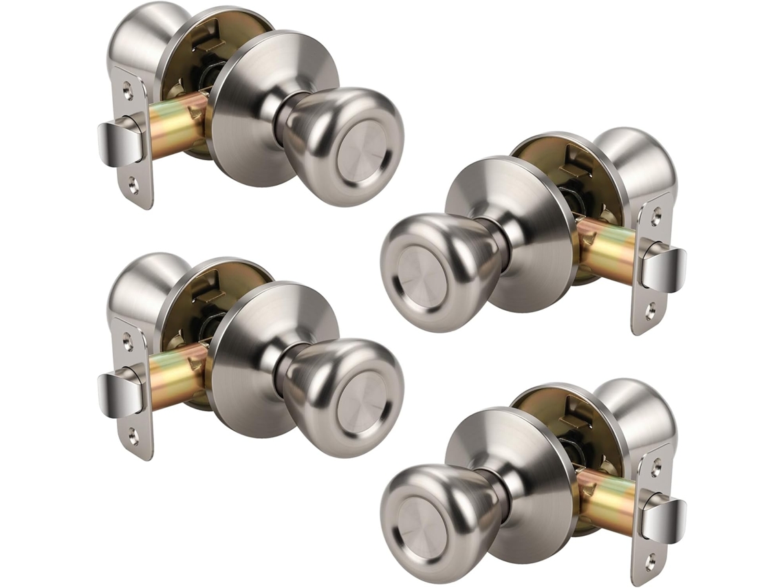 Conjunto de 3 Maçanetas Redondas 3 M S/MARCA