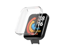 Capa Protetora, Compatível Com Redmi Watch 2 Lite, Branca E Transparente.