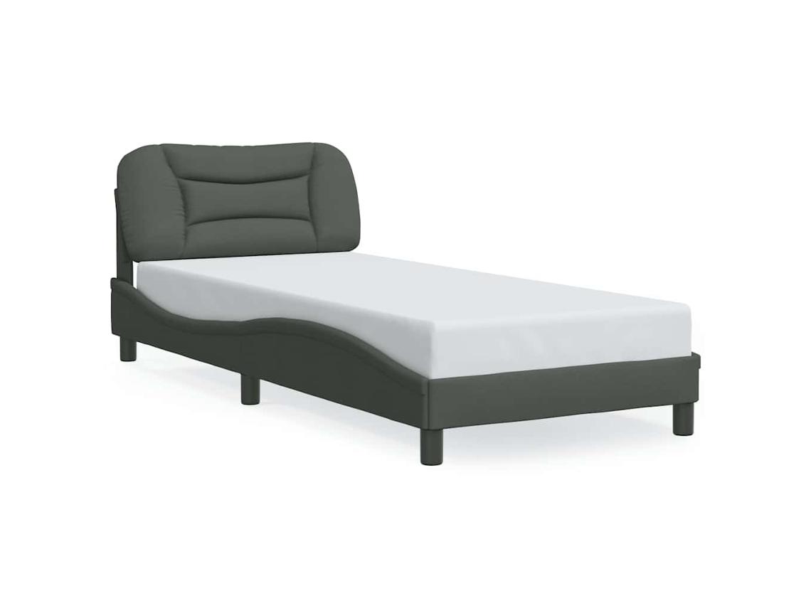 Bed Frame, Bed Frames Vidaxl Cinzeto Tecido (90 X 190 Cm)