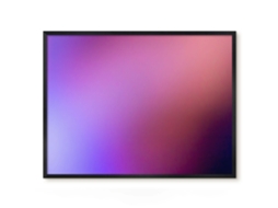 Quadro de vidro magnético com gradiente sutil para o hall Espelharte (80x60 cm)