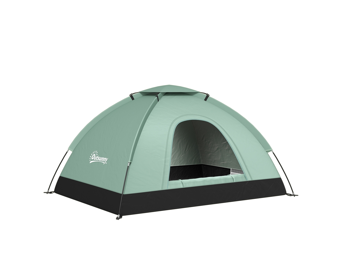 Barraca de Camping Camuflada para 2 Pessoas, Barraca de Cúpula Leve e Ventilada, Fácil de Montar com Portas com Zíper. LAMAISON