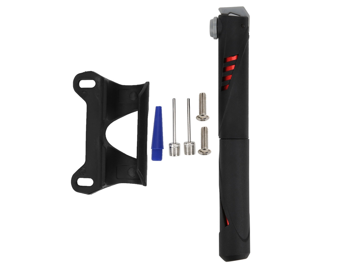 Bomba De Bicicleta Manual Mini Universal Para Valvulas Schrader/presta Acessorio De Ciclismo Preto Vermelho