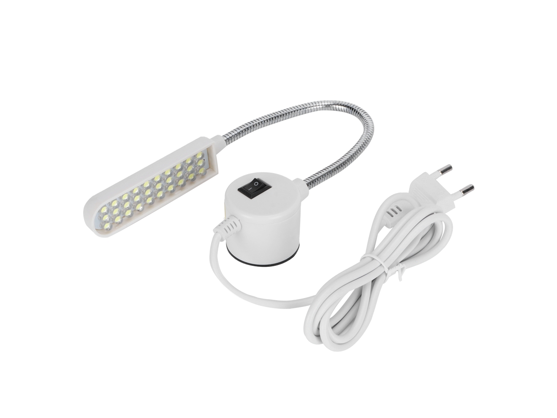 Rebe-lâmpada Led Para Máquina De Costura Com 30 Pérolas E Base Magnética, Pescoço De Cisne, Luz De Trabalho Ac