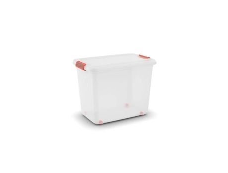 K Latch Box, Caixa De Armazenamento, Laranja, Transparente, Retangular, Monotom, Universal, Transparente Kis