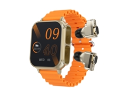 Pulseira Inteligente Com Tela Colorida De 1,96 Polegadas E Suporte Para Monitoramento De Frequência Cardíaca E Pressão Arterial (laranja).