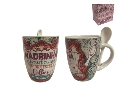 Caneca com Colher Madrinha