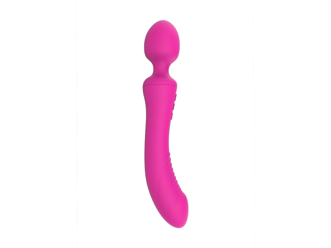 Vibrador Potente com Dois Motores e Estimulador Clitoriano. MDUG (vermelho)