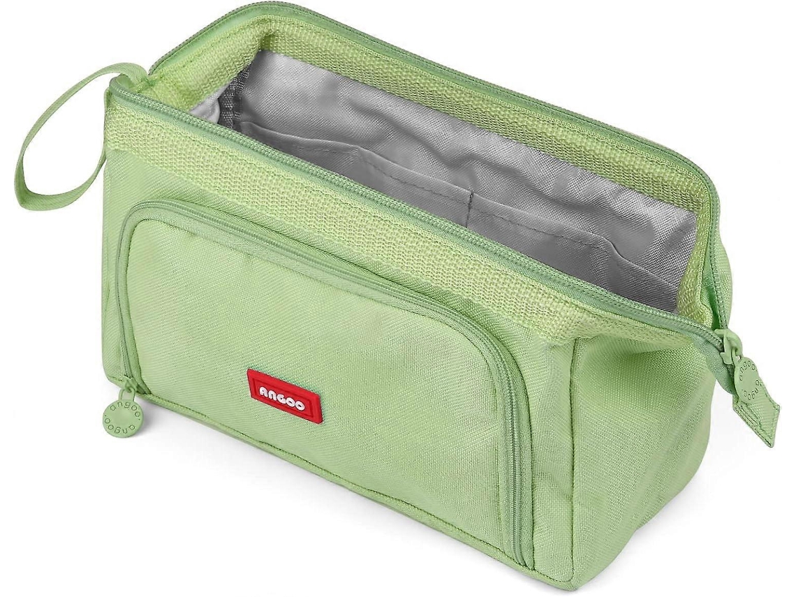 Estojo para Lápis, Grande, Resistente, com Zíper, Macio, Organizador, Escolar, Adolescentes, Meninas AQUAFORGE