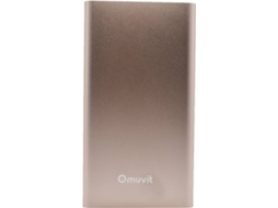 Powerbank MUVIT MUCHP0087 (5000 mAh - 1 USB - 1 Micro-USB - Rosa)