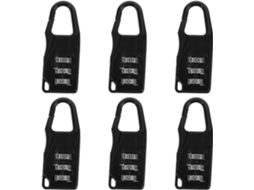 Conjunto De 6 Cadeados Combinação Em Liga Zinco Packove Com Segurança Sem Chave E Recursos Antifurto Para Armários