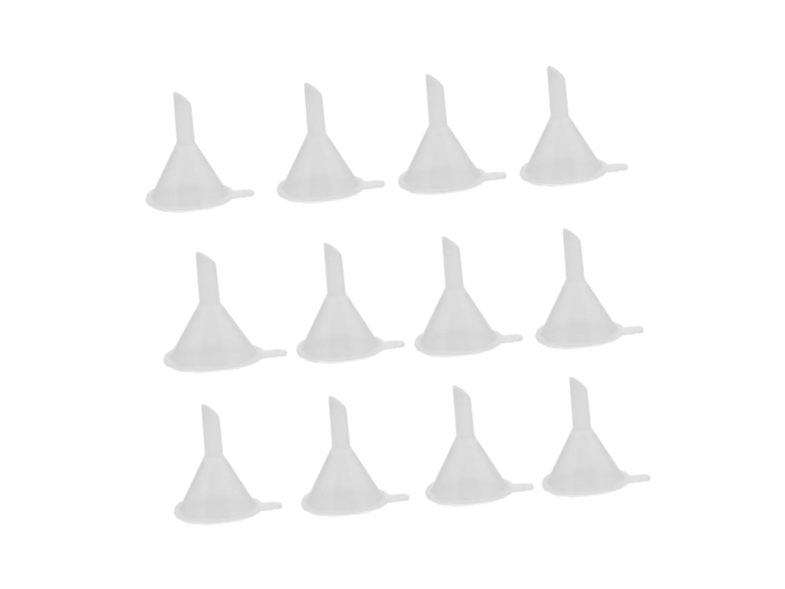 Mini Funil De Perfume Plástico Branco 12